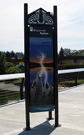 Esquimalt Nation sign panel