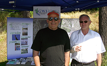 Representatives manning the GWI display at Canada Day on the Gorge.