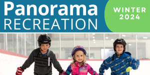 Cover image of Panorama Recreation's Winter 2024  activity guide.